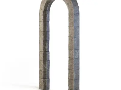 Dungeon Stone Arch 3D model