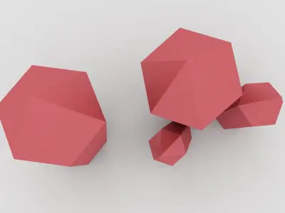 Crystal Low-poly 3D model