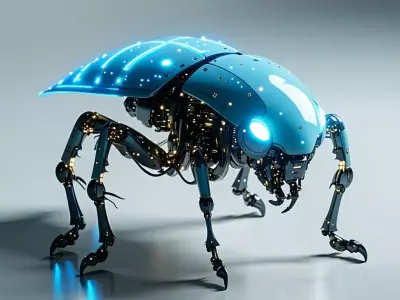 SciFi Robotic Beetle Animated Game Asset Low-poly 3D model