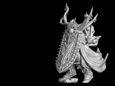 Kaynna statue of demon 3D print model