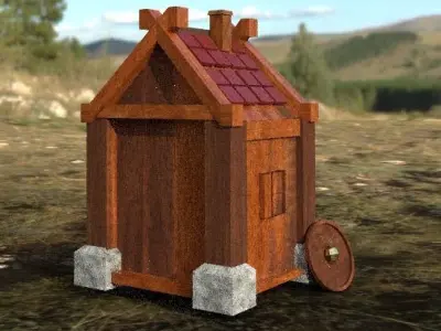 Viking House Free low-poly 3D model