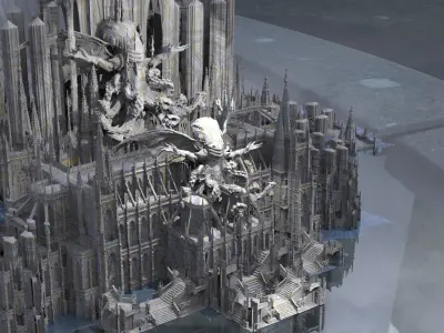 Secret Cult Cathedral of Cthulhu Extended 3D model