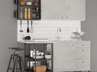 Kitchen IKEA ENHET 3D model