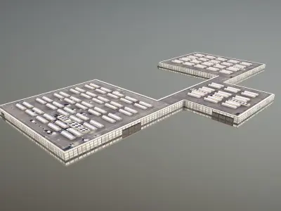 Storage LSZB Bern Storage Low-poly 3D model