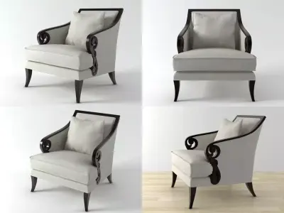 Scroll Armchair 3D model