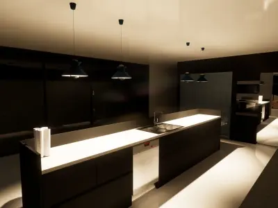 Kitchen Pendant Lighting Bar Lamp Ceiling Light 3D model