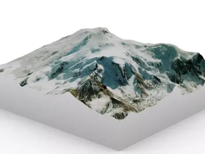 Mount Elbrouz 3D model