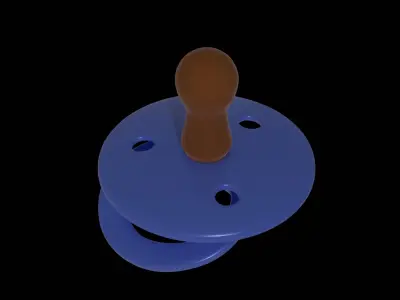 Baby Pacifier Free low-poly 3D model