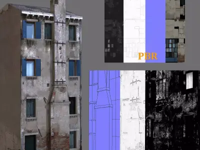 Old Building 924 Low-poly 3D model
