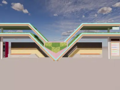 Bus Stop Collections -B7 3D model