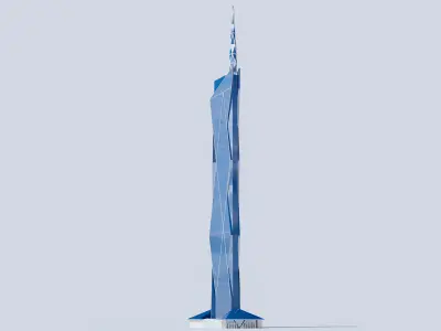 Merdeka 118 tower - Kuala Lumpur 3D model