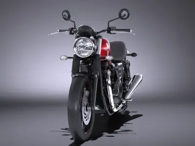 Triumph Bonneville Twin Street 2016 3D model