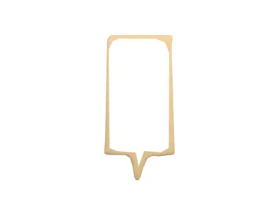 Speech Balloon v4 002 Low-poly 3D model