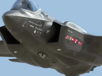  US Air Force F-35 AF-1 Lightning II with Pilot 