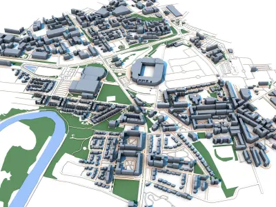 Glasgow City Scotland Celtic Park 3D model