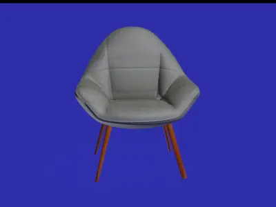 Comfortable dining chair 3D model