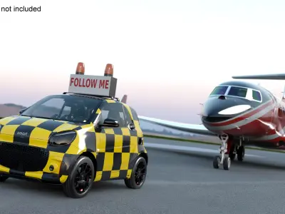  Smart Car Follow Me Airport Vehicle Simplified 