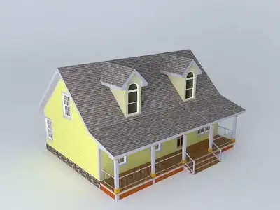 Colonial House Free 3D model