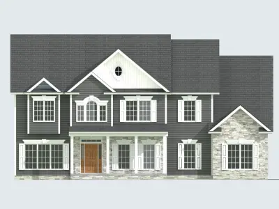 Cape Cod House 11 3D model