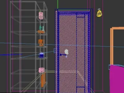Modern Bathroom Full detailed high poly 3D model