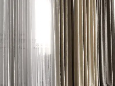 Curtain Set 503C 3D model