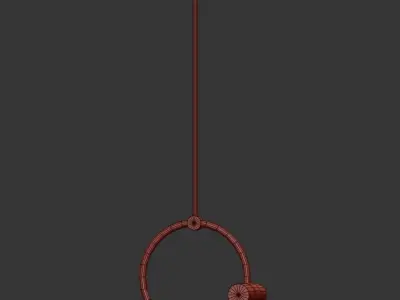 Rae 4 Light Pendant 3D model