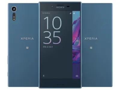 Sony Xperia XZ Forest blue 3D model