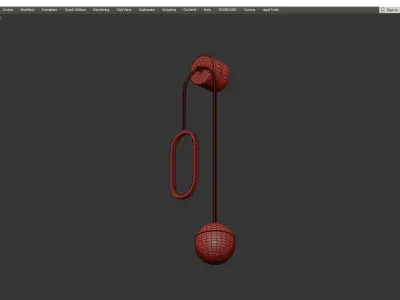 NIELLO SCONCE Low-poly 3D model