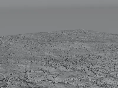 Asphalt Macro Scene 8K and 4K Textures 3D model