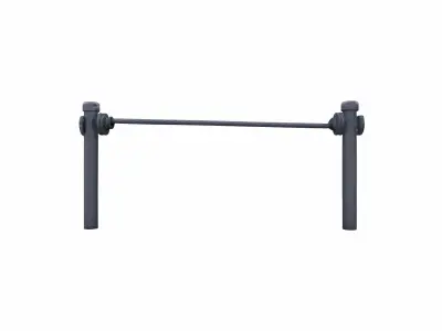 3d High Render Cable Barrier Service For Public Place 3D model