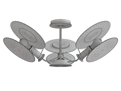 Osiris Reflector Semi Flushmount Low-poly 3D model