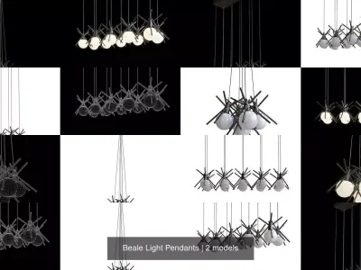 Beale Light Pendants 3D Model Pack