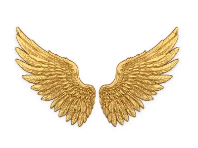 Wings Printable carved decor 21 3D print model