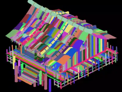 Forgetful Lin Dong - Bamboo House 21 3D model