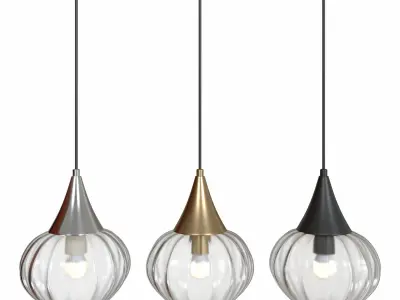 Pendant lamp Kesta 4949-1 - 4950-1 - 4951-1 3D model