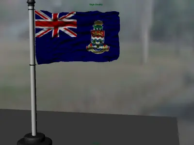 Cayman Islands flag 3D model