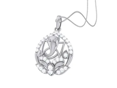 Spiritual Ganesha Pendant 3D print model