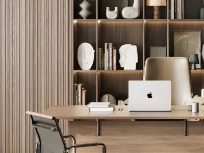Boss Desk - Office Furniture 51 3D model