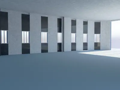 Building for conference room and artistic- cultural exhibitions 3D model