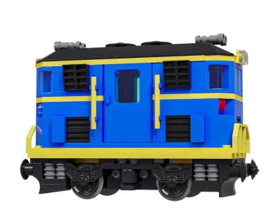 Train Mini Diesel-Electric Extinguisher Class C 3D model