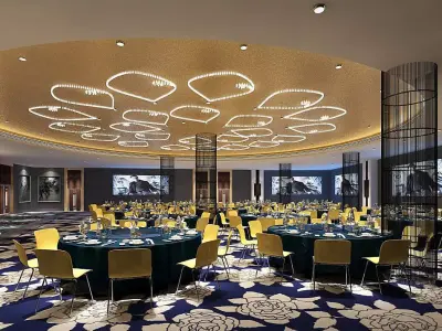 Business Restaurant - Coffee - Banquet  197 3D model