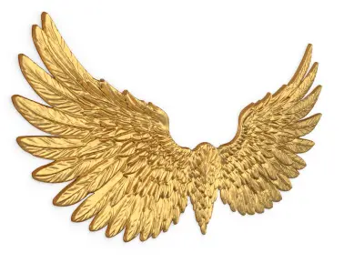 Wings Printable carved decor 19 3D print model