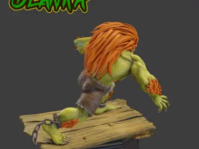 BLANKA STREET FIGHTER 3D print model