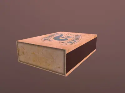Soviet-Russian Matches Low-poly 3D model