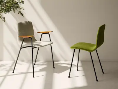 Papyrus Chairs Upholstered 3D model