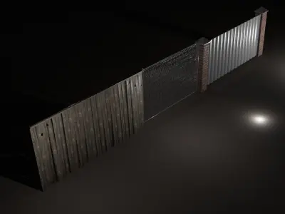 Fences 3D model purchase