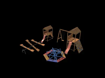 Playground pack 01  3D model