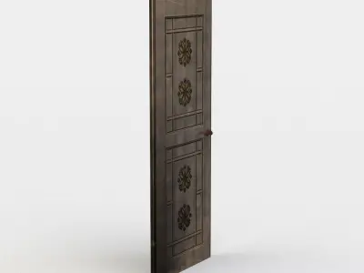 Door antique Low-poly 3D model purchase