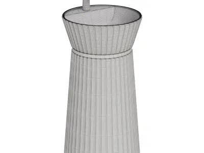 Floor standing washbasin Breeze 3D model