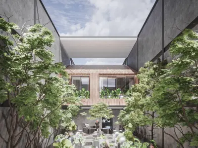 FOREST COFFEE STORE AND APARTMENT 3D model